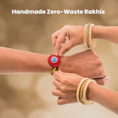 Image of Anveshan RaKhi Dry Fruits Sweets Combo Gift Hamper Pack - Dry Fruit Paak (350gm) and Handmade Rakhi | Super Healthy Sweet | Made Using Dates, Nuts, A2 Desi Cow Ghee | Sweets Gift Pack for your Brother