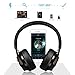 Riwbox Over Ear Headphones Wireless Bluetooth, 90H Playtime XBT-880 Wireless Bluetooth Headphones with Mic and Vol. Control, Wireless and Wired Foldable Headset for Tablet/PC/Phones/TV (Black&Grey)