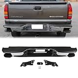 Chrome Rear Bumper Assembly with Corner Steps for 1999-2006 Chevy Silverado, GMC Sierra 1500, 2007 Classic, 1999-2004 Silverado 2500 Replace for GM1103122