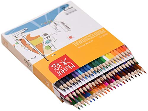 QWE 72 Advanced Color Settings For Children Adult Artists Art Paintings Painting Creations Coloring Book Based On The Pre-oil Sharpened Colored Pencils.