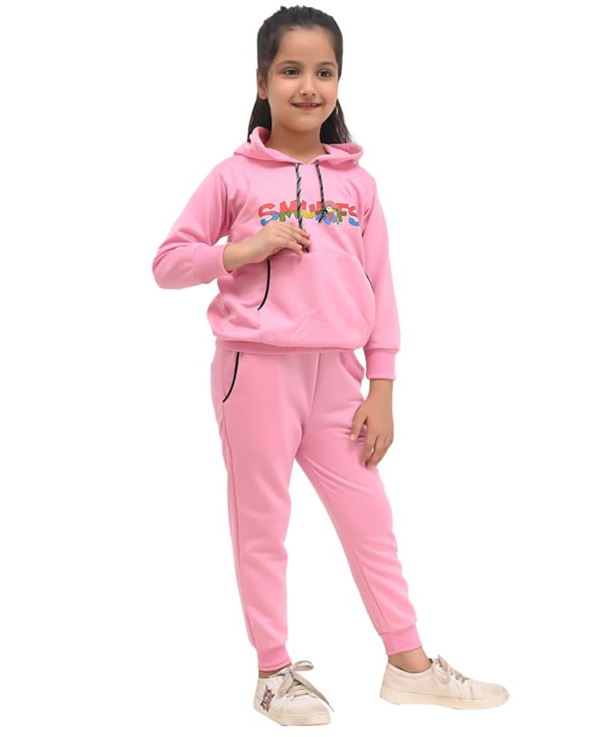 Jolyshlid Girls 4-Piece Active Sweatsuit Set - Hoodie & Sweatpants For Ages 4-12 Years - View #7