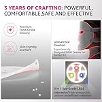 Red Light Therapy Mask for Face and Neck, 7 Colors with NIR Led Face Mask Light Therapy with Eye Protection and Remote, Rechargeable Ergonomic Design for True Anti-Aging Skincare at Home - Image 3