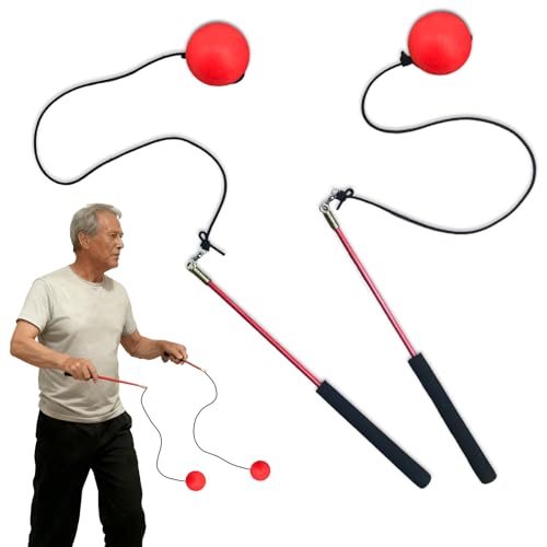 OOHGLITZ Shoulder Reliever Ball Swing and Stretcher | Shoulder Relief Excercise Equipment with 0.24lb Fitness Ball and 360° Tangle-Free Swivel for Home Use