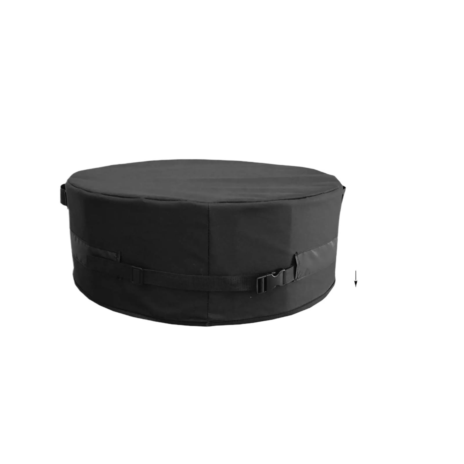 Fire Pit Cover Heavy Duty 600D Oxford Adjustable Windproof Round Fireplace Outdoor For Garden Yard Patio Balcony Lawn(56 x 8inch)