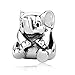 COOLTASTE European Summer Lucky Elephant Animal Beads DIY Fits for Pandora Charms Bracelets 925 Silver Charm Making Jewelry