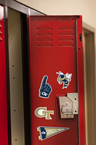 Image of Georgia TECH 8ct Vinyl Large Deluxe Stickers Variety Pack - Laptop, Water Bottle, Scrapbooking, Tablet, Skateboard, Indoor /Outdoor - Set of 8