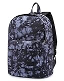 HotStyle Casual Daypack Backpack for Tween & Teen Girls, Multipurpose Middle School Bag Bookbag, Dome Top, Tie Dye, Black