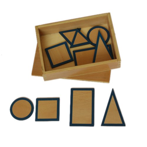 Montessori Geometric Solids Bases with Box