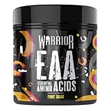 Warrior EAA Amino Acids Powder, 360g – Essential Amino Acid Supplements for Intra Workout & During Exercise, Muscle Post-Training Recovery Drink, EAAs Hydration Support, 30 Servings, Fruit Salad