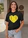 YZMI Softball Shirt Women Softball Mom Shirt Funny Sport Heart Graphic Tee Tops Game Day Outfits Dark Grey L