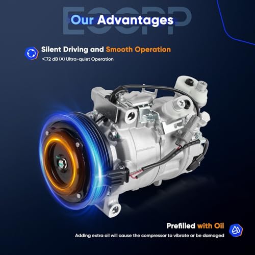 Image of ECCPP AC Compressor 2019-2022 for Mercedes-Benz CLA250 GLB250 Series 2.0L | 2017-2019 for INFINITI QX30 2.0L Fast Cooling Air Conditioning Compressor