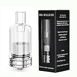 Mr Bald III 510 Tank Starter Kit Atomizer Replaceable Ceramic Heating Coil Chamber for Wax/Dry Herb Vape Pen Battery Mod vDry Herb Atomizer Support 15W-27W No Liquid No Nicotine(Type A)