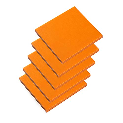 TINGCHAO 5 Stücke Bakelitharzplatte Phenolblech PCB Bohrplatte Für Verteiler Box Form Hohe Niederspannungsverdrahtungskästen Verpackungsmaschine,200x200mm,5mm Cover
