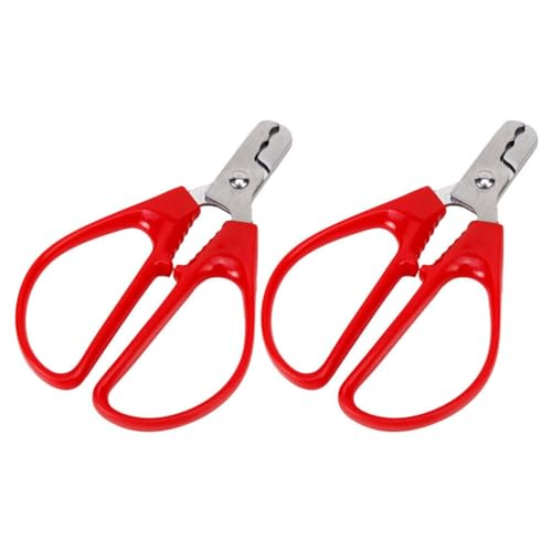 ABOOFAN 2pcs Nut Sheller Nut Crackers Stainless Steel Melon Sunflower Plier Scissor Opener Walnut Pine Sheller Sunflower Peeling Tools Kitchen Utensils Gadgets