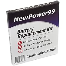 Battery Kit for Garmin InReach Mini with Tools, Video Instructions, Long Life Battery from NewPower99