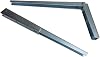 Kırma Katlanır Masa Konsolu, 30 cm, Çinko Kaplama, Dayanıklı Metal Malzeme, Duvara Monte, Katlanabilir Raf Ayağı, Masa Ayak Destek Aparatı, Kolay Kurulum, Çok Amaçlı Kullanım, 2'li Set (Gri)