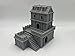 Paintable Tabletop Miniature Building Terrains Compatible with D&D and Alike RPG War Games - 18mm/28mm Scale Scenery with Medieval Gothic Architecture Style (18mm Scale)