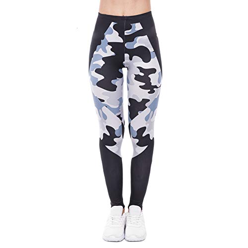 Kanora Black Camouflage Seamless Workout Leggings - Women’s 3D Printed Yoga Leggings, Tummy Control Running Pants (Camouflage, One Size) #TOP1