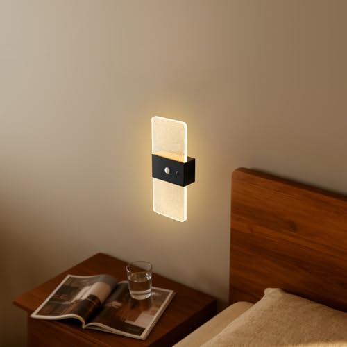 Apliques de pared LED sin cables para escaleras oscuras con sensor de movimiento inteligente 7