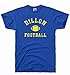 DirtyRagz Men's Dillon Panthers Football T-Shirt L BLUE
