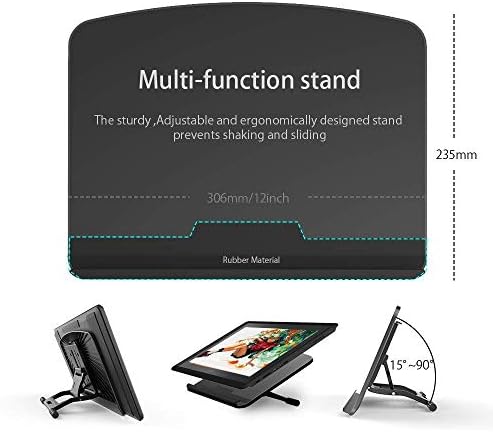 VEIKK VK1560 15.6'' Graphics Drawing Tablet Monitor Display with 8192 Levels Battery-Free Pen With 7 Shortcut Keys and ScrollDial