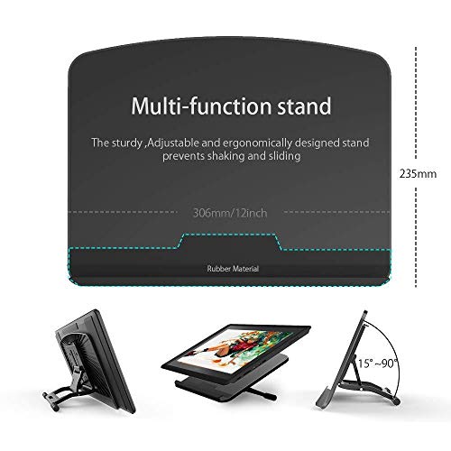 VEIKK VK1560 15.6'' Graphics Drawing Tablet Monitor Display with 8192 Levels Battery-Free Pen With 7 Shortcut Keys and ScrollDial