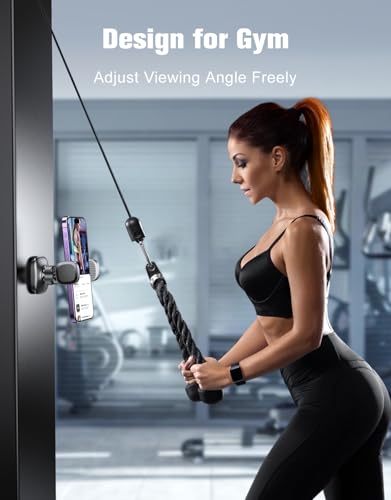 Image of Magnetic Phone Holder for Gym, 360 Rotatable, Fits 4.7-7 inch Smartphones with Thick Cases