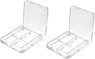 AKOAK Tabla de maquillaje vacía de 2 piezas, ...