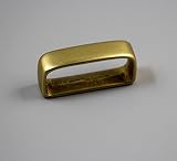 CHENGYIDA Leathercraft Hardware Brass Belt Loop,Solid Brass Strap Loop/Keeper 1-1/2'' (3.8-4.0 cm)