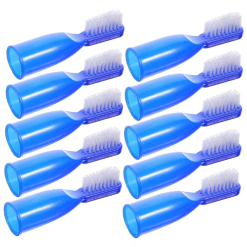 SHERCHPRY 10pcs Mini Finger Toothbrush for Prison Use Safe Design with Gentle Bristles for Tooth Cleaning Correctional Facilities