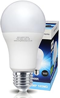 15w GLS LED Light Bulb E27 Edison Screw Very Bright 15w Equivalent 135w Cool White A60