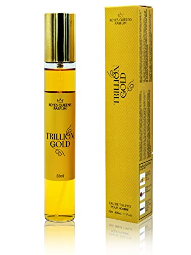 GECO Green ECOmmerce - Trilion Gold Eau de Toilette 33 ml – Profumo Uomo audace e lussuoso con note gourmand e speziate, perfetto per chi ama affermare il proprio stile
