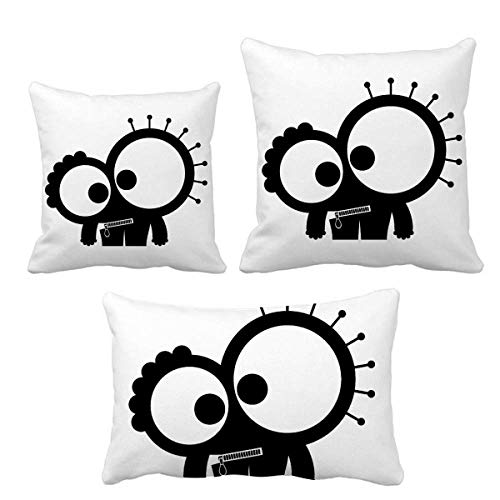 Housse de coussin monstre étranger taie décorative canapé lit