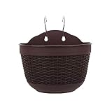 SUFUBAI Plastic Wall Hanging Flower Pot, Self Watering Hanging Planters Wall Hanging Plastic Planter