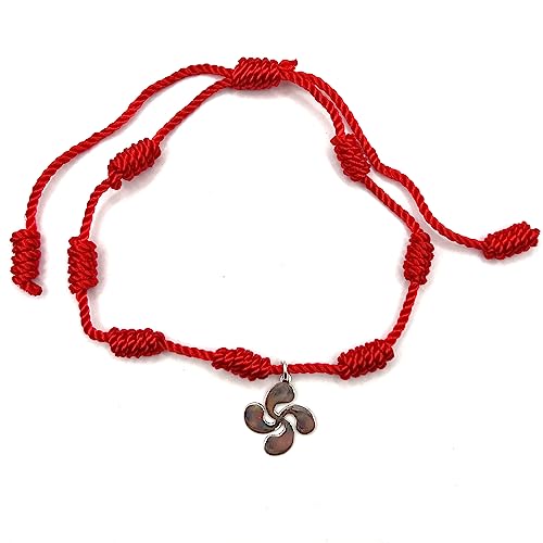 MASBARATA PULSERA CON NUDOS Y MOTIVO DE PLATA DE LEY (LAUBURU)