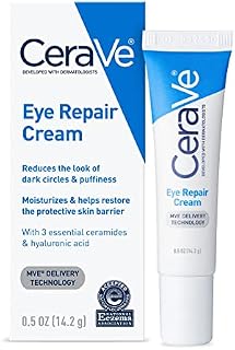 CeraVe Eye Repair Cream | Under Eye Cream for Dark Circles and Puffiness | Suitable for Delicate Skin Under Eye Area | 0.5 Ounce