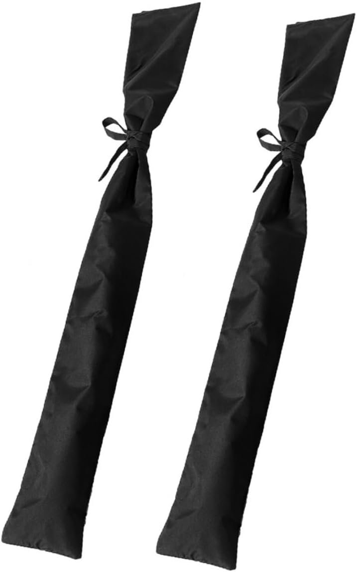 2pcs Japanese Carry Bag Cotton Storage Sleeve with Strap Black Cover 100cm Set for Martial Arts