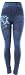 Enimay Women's Jean Look Leggings Tights Pants Floral Design Fashion Rips Floral Hip One Size