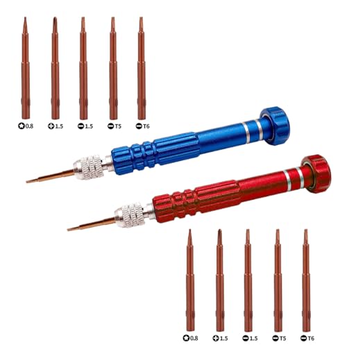 13-in-1 Precision Screwdriver Set for Eyeglasses Electronics and Jewelry - Compact and Magnetic Tools with Non-Slip Handle