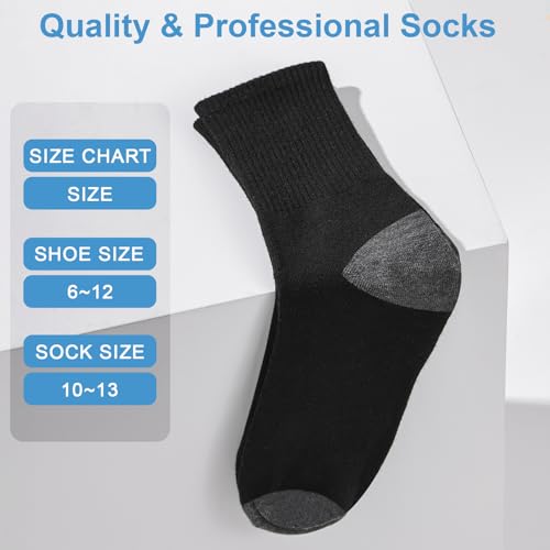 20 Pairs Unisex Cotton Moisture Wicking Cushioned Comfortable Crew Workout Hiking Socks for Sport Running2