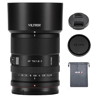 VILTROX 75mm f/1.8 F1.8 Z EVO APS-C Large Aperture Autofocus Prime Cameras Lens for Nikon Z-Mount Z30 Z50 Z50II ZFC Z5 Z5II Z6 Z6II Z6III Z7 Z7II Z8 Z9 ZF ZR