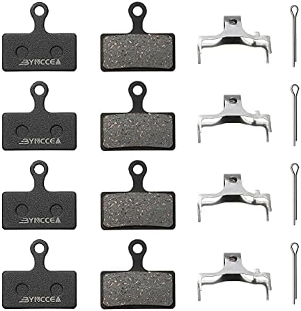 Bynccea 4 Pairs Brake Pads for shimano XT Br-M8000 M785 XTR M9000 M9020 M987 M988 M985 SLX M7000 M675 M666 Deore M615 RS785 R785 CX75 R515 R315 R317 R517 Alfine S700