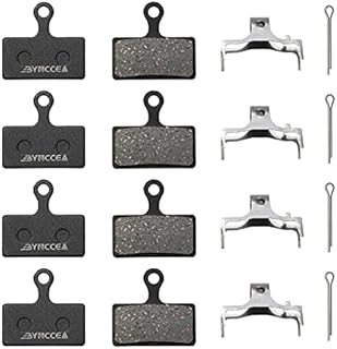 Bynccea 4 Pairs Brake Pads for shimano XT Br-M8000 M785 XTR M9000 M9020 M987 M988 M985 SLX M7000 M675 M666 Deore M615 RS785 R785 CX75 R515 R315 R317 R517 Alfine S700