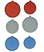 6 Deckel für Konserven - Dosen in 3 verschiedenen Größen Ø 7,5/8,5/10 cm (Farbe je nach Verfügbarkeit)