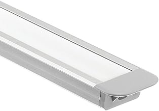 Kichler Lighting 1TEK1STRC4SIL Ils Te Series - Standard Depth Recessed Channel Kit - with Utilitarian Inspirations - 0.5 Inches Tall By 0.75 Inches Wide,