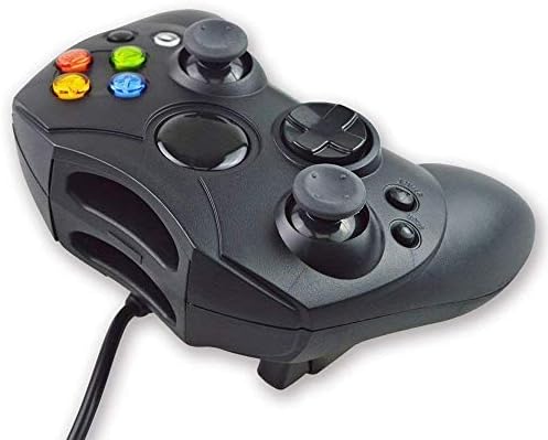 Classic Wired Controller Gamepad Joysticks for Xbox S Type Console（Black4）