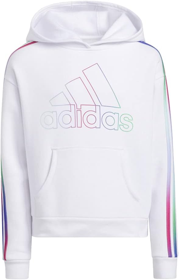 adidas Kids Girls Cozy Comfort Hoodie Casual Outerwear Casual - White