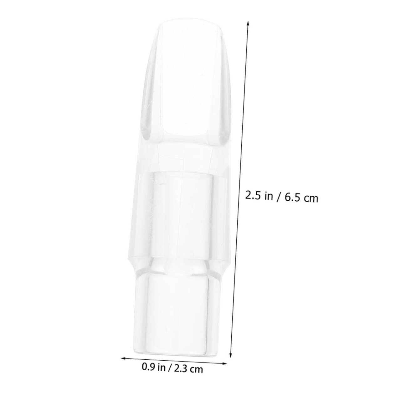 VANZACK Soprano Saxophone Head Transparent Mouthpiece for Improved Tone Durable Design for Practice and Performance Compatible with High Saxophones