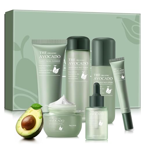 Avocado Skin Care Set, Skincare Gifts Kits For Hydrating Skin,