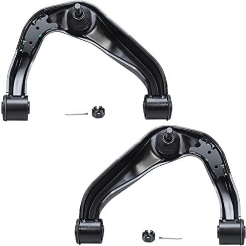 Image of Detroit Axle - 6pc Front End Control Arms for 2005-2025 Nissan Frontier, 2005-2012 Pathfinder, 2005-2015 Xterra, 4 Upper & Lower Control Arms 2 Sway Bar Links Replacement